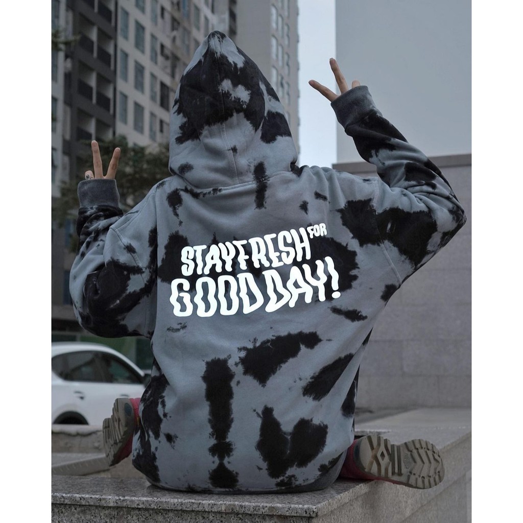 Áo nỉ HOODIE GOOD DAY Tiedye loang màu Unisex | BigBuy360 - bigbuy360.vn
