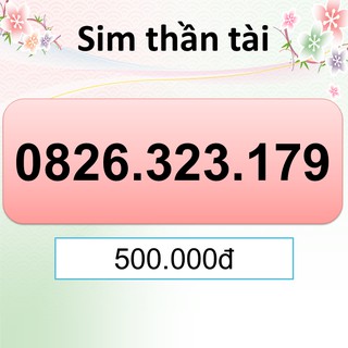 Sim số đẹp