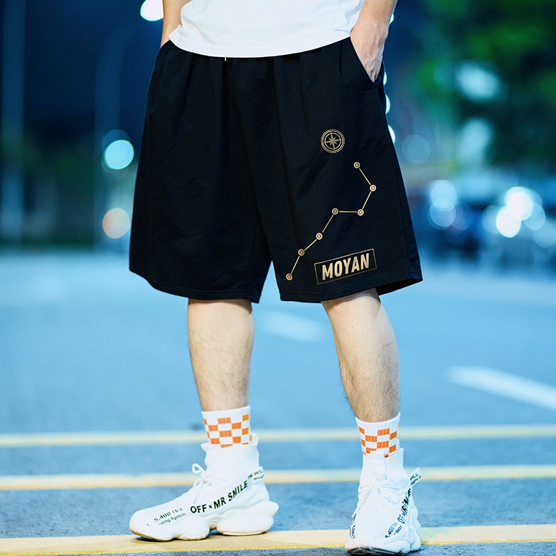 Quần Short Thể Thao Dây Rút Ống Rộng Co Giãn size Lớn M-8XL Phong Cách Hàn Quốc Cho Nam Bermudas