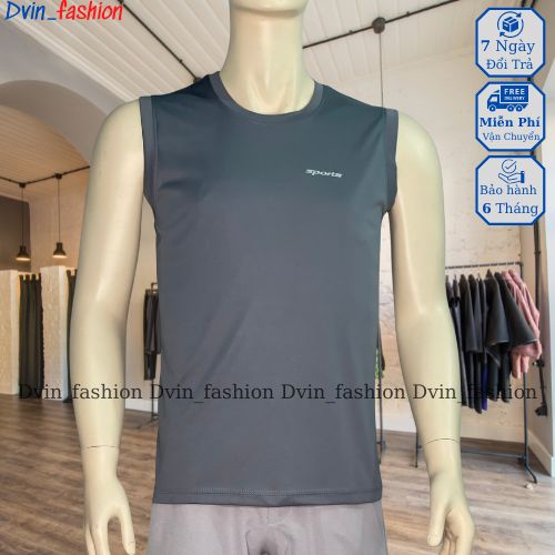 Áo ba lỗ nam Dvin_Fashion áo lót nam thể thao sát nách co giãn thấm hút mồ hôi, chất liệu thun siêu thoáng mát Sports