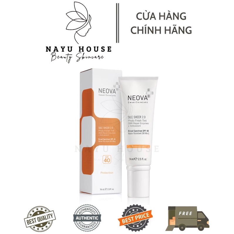 [Hàng Công Ty] Kem Chống Nắng Nâng Tone Neova Spf 40 + Spf 50 Dna Damage Control Silc Sheer 2.0