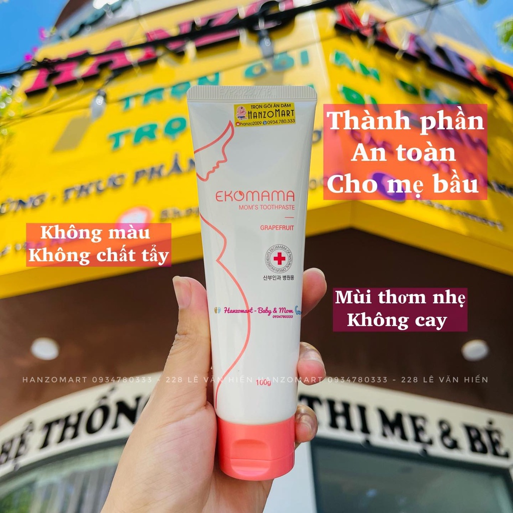 Kem đánh răng hữu cơ bà bầu EKOMAMA 100gr