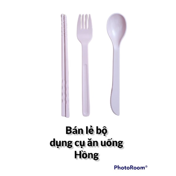 Khay INOX SUS304 và Bộ Dụng Cụ Ăn Uống Lúa Mạch PP