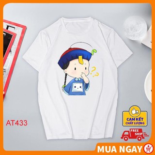 ÁO thun nam nữ rẻ đẹp in Tiểu Cương Thi dễ thương kute vải mềm mịn thoáng mát thấm hút mồ hôi KOT