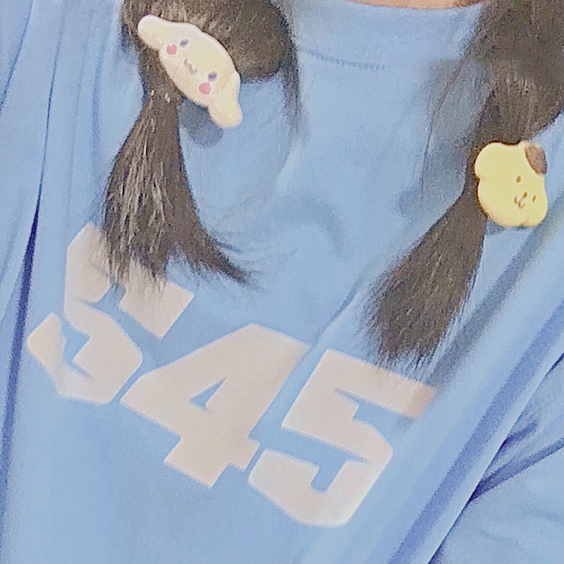 Kẹp Tóc Đuôi Vịt Bằng Nhựa Họa Tiết Hoạt Hình