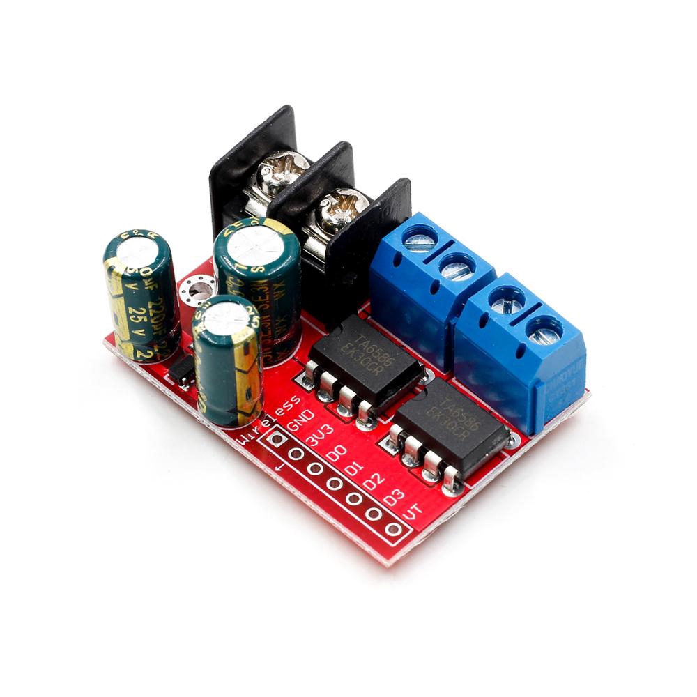 New 5A Dual DC Motor Drive Module Remote Control Voltage 3V-14V Reverse PWM Speed Regulation Double H Bridge Super L298N 5AD