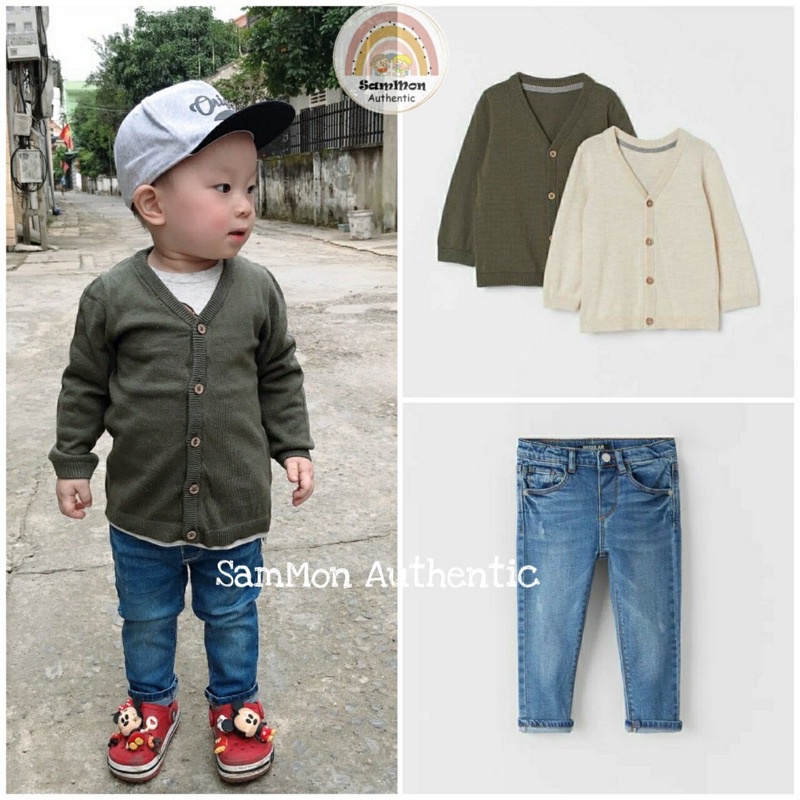 Áo cardigan hm bé trai sale
