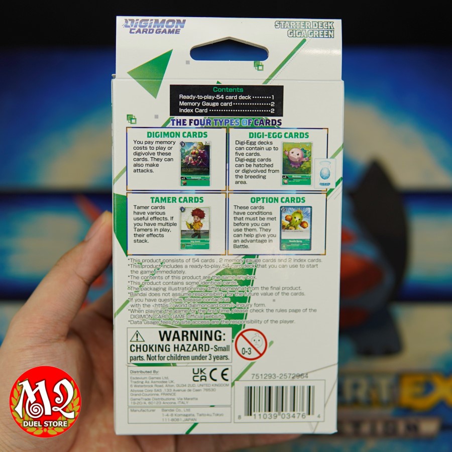 Hộp thẻ bài thật Digimon Card Game: Starter Deck GIGA GREEN - Chính hãng Bandai - Sản xuất tại Nhật Bản