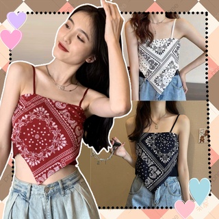 A004 Áo 2 dây bún quây ống đen trắng thổ cẩm ngắn crt Yếm Bandana croptop body sexy 2s đi chơi đi biển vintage retro hot