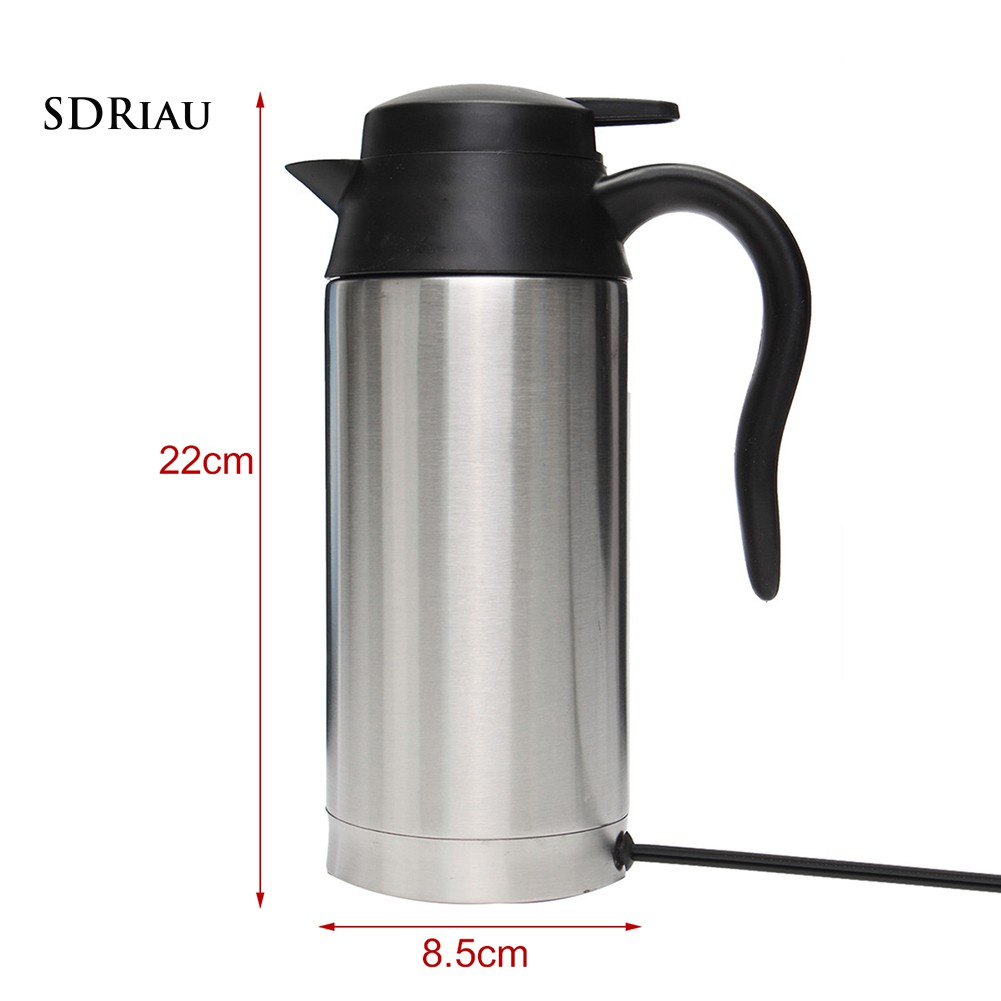 Bình Đun Nước Bằng Thép Không Gỉ 12V / 24V Tuỳ Chọn 750ml