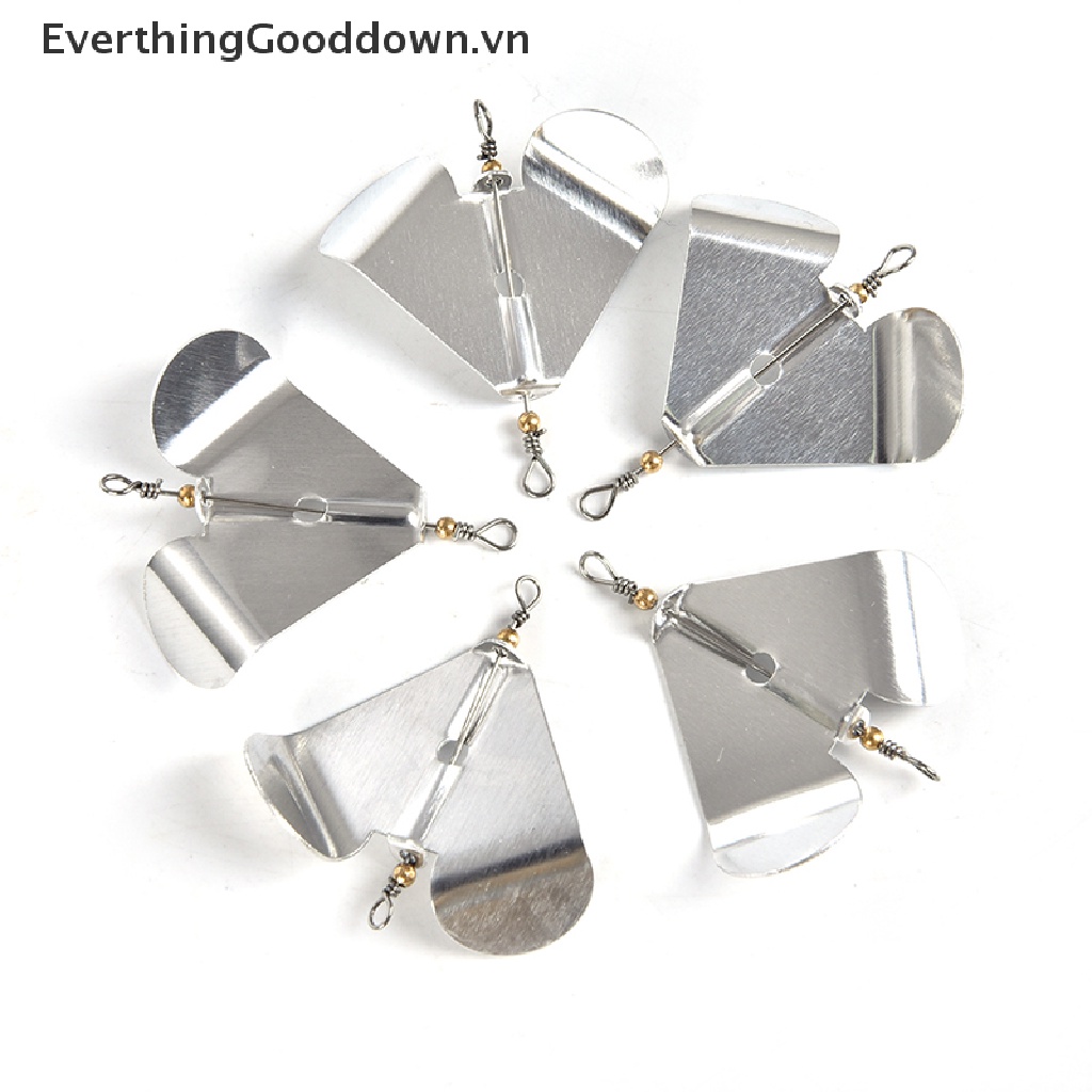 Everthinggooddown 5 Mồi Câu Cá Bằng Kim Loại Lưỡi Xoay