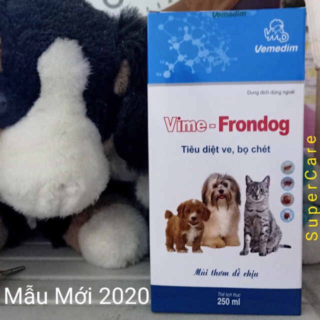 Vime Frondog - xịt trị ve, bọ chét ở chó mèo chai 250ml