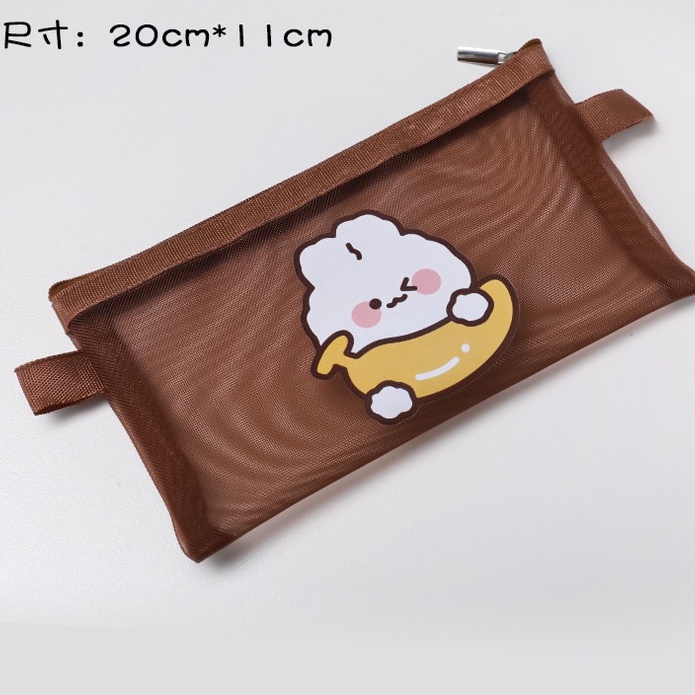 Túi Đựng Bút Chì Sức Chứa Lớn Họa Tiết Hoạt Hình Sáng Tạo