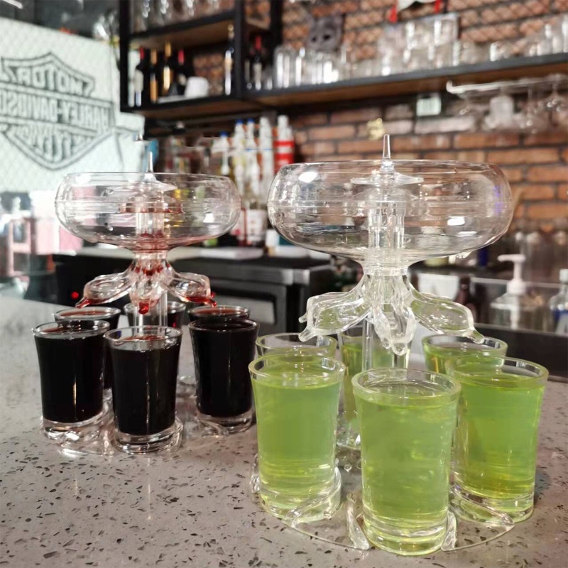 Bình Rót Rượu Bằng Thủy Tinh Màu Trắng