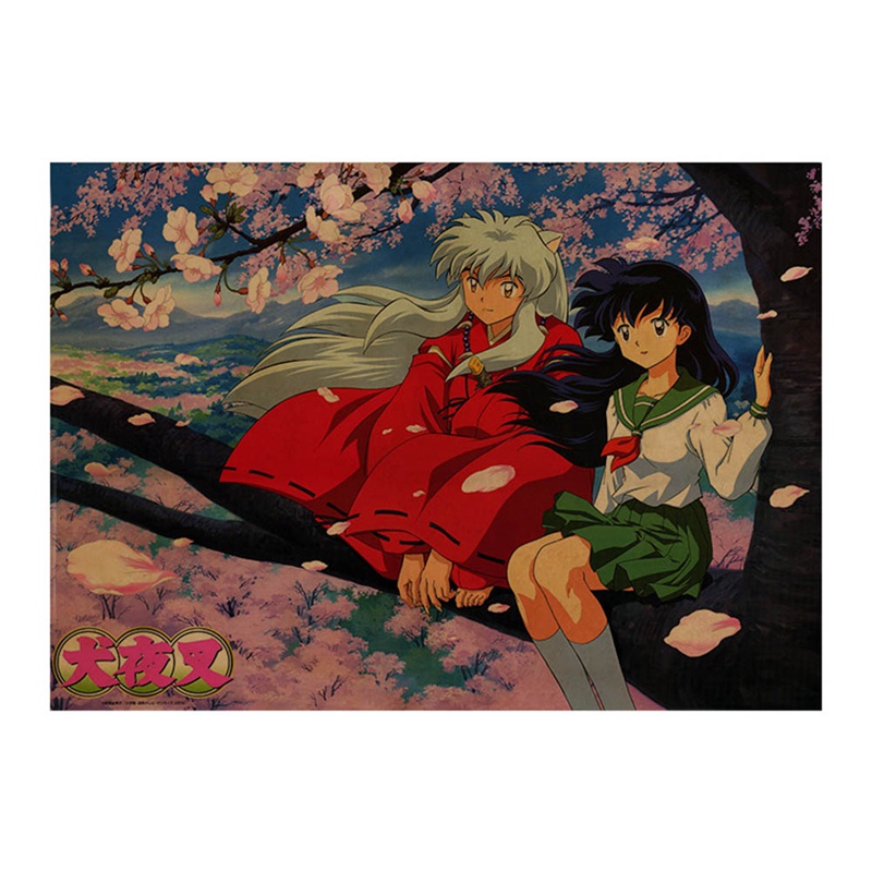 Bộ 8 Áp Phích In Hình Inuyasha Khổ A3