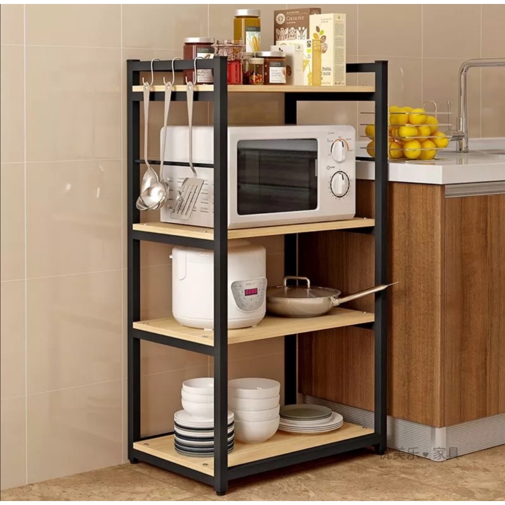 Kệ lò vi sóng. Khung sắt sơn tĩnh điện. Gỗ MDF cao cấp.