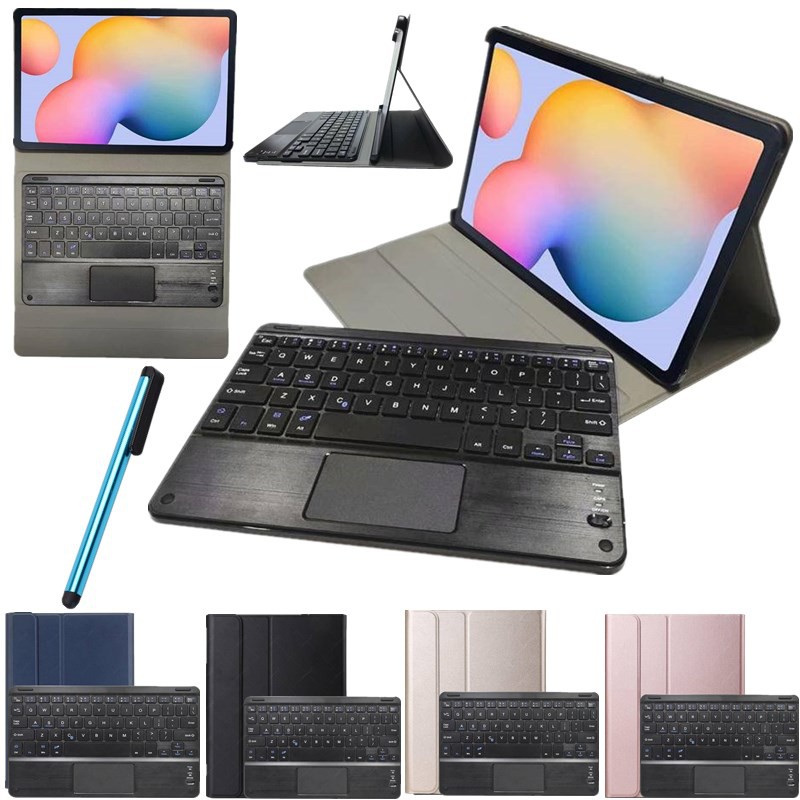 Bao da máy tính bảng có bàn phím không dây cho Samsung Galaxy Tab S6 Lite 10.4 inch P610 P615 P617