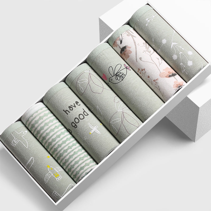 Quần Lót cotton Đáy Giữa Eo Kháng Khuẩn Không Đường May Cỡ Lớn Cho Nữ