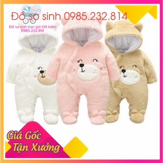 Body lông mùa đông, bộ ủ ấm mùa đông lót cotton cực ấm cho bé