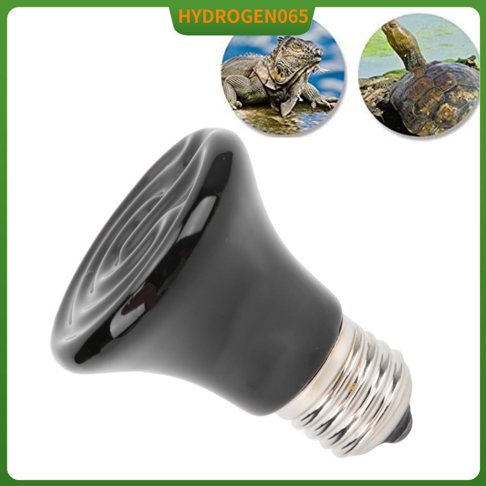 Hydrogen065 E27 Đèn sưởi gốm cho thú cưng hồng ngoại không ánh sáng bò sát nhỏ 110V ‑ 120V