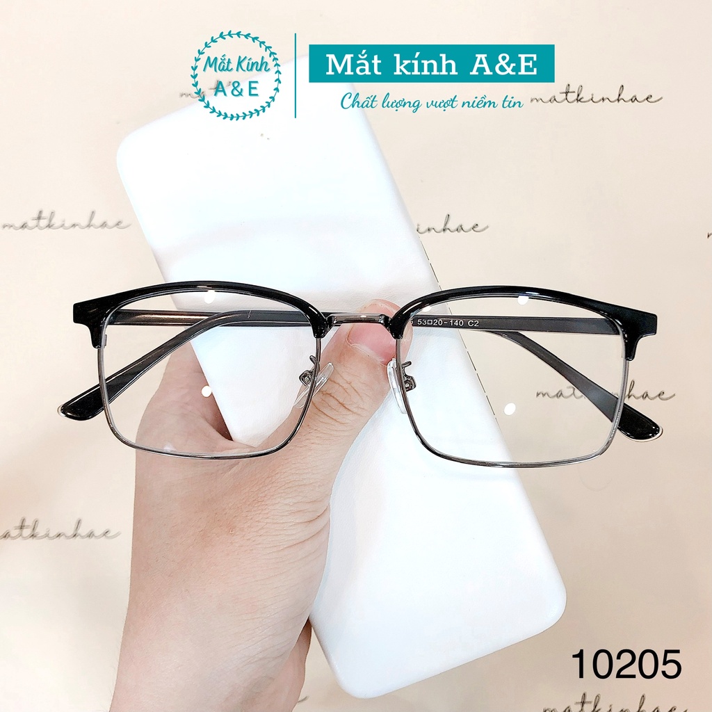 Gọng kính cận nam nữ AMIE Eyewear kính mắt vuông gọng nhựa kiểu dáng đơn giản thời trang 10205