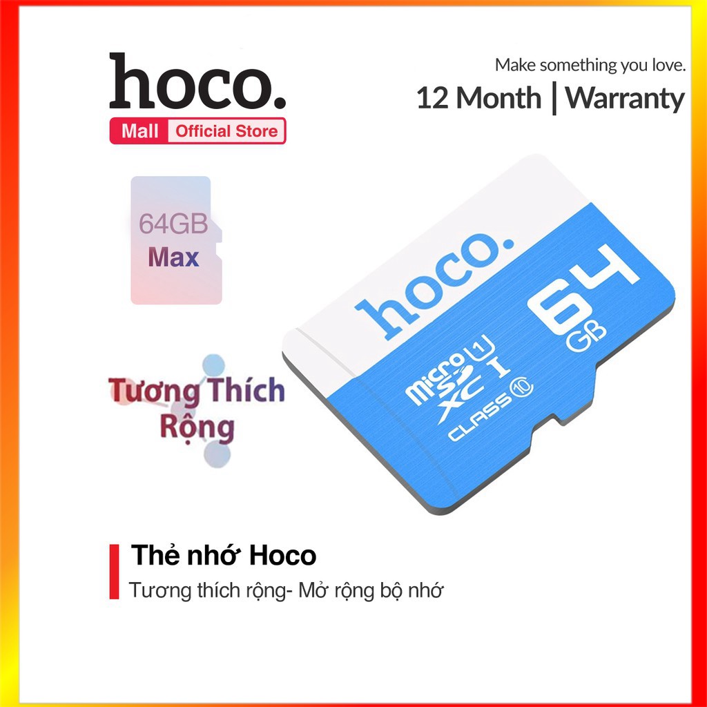 [Mã 154ELSALE2 giảm 7% đơn 300K] Thẻ nhớ Hoco tốc độ cao 64GB TF micro-SD - MrPhukien