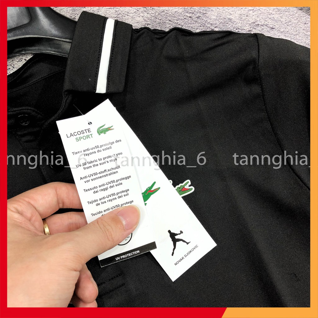 Bộ thể thao cổ bẻ nam chất thun lạnh co dãn 4 chiều XUẤT DƯ BLAC11 trắng