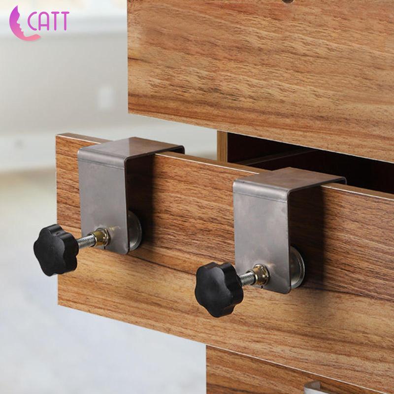 Set 2 Kẹp Cố Định Điều Chỉnh Đồ Gỗ Bằng Thép Không Gỉ Dadada1