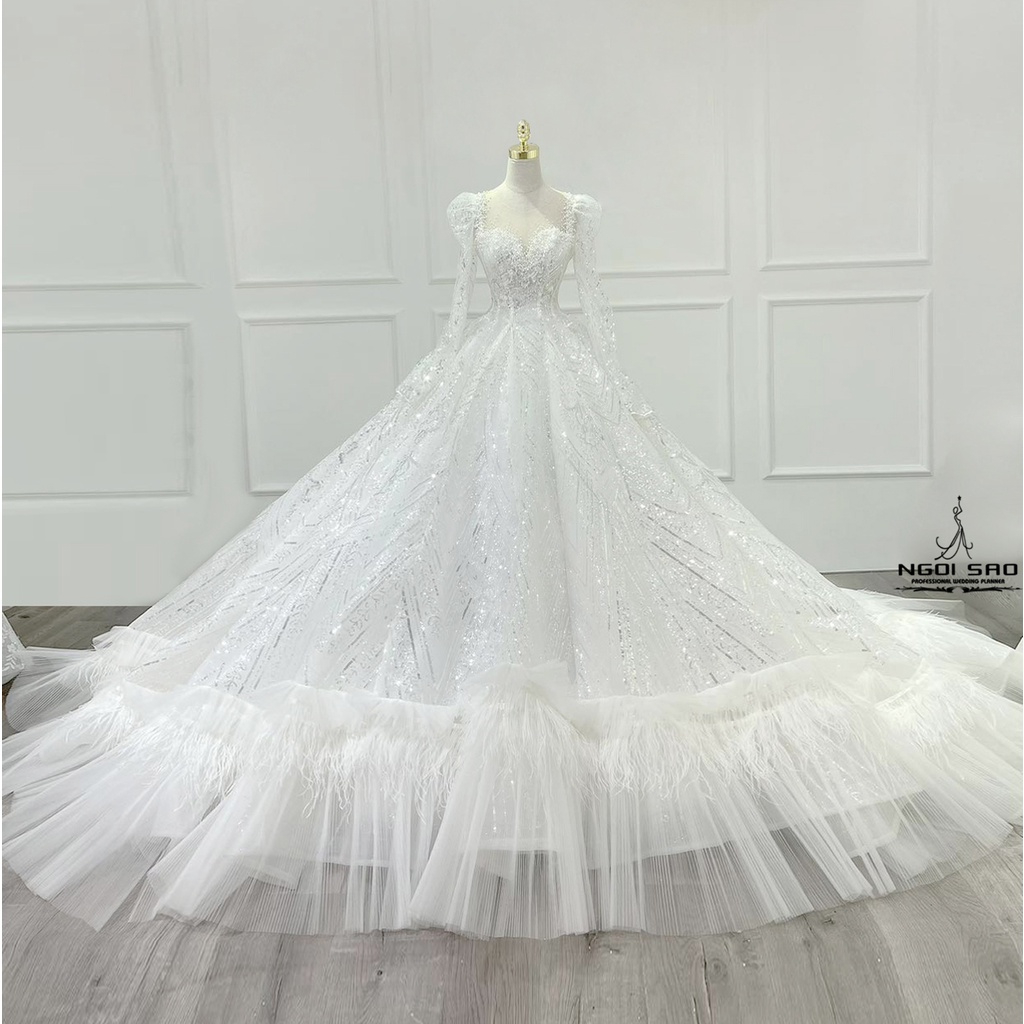 Váy cưới thiết kế Akina Luxury AC13