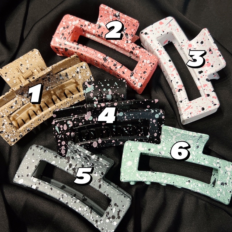 Kẹp Tóc Gắp Vuông Chấm Nhiều Màu - KEP1169