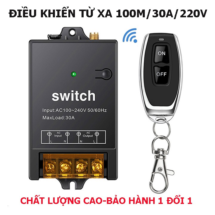 Bộ công tắc điều khiển từ xa cho máy bơm nước máy rửa xe công xuất lớn [MẪU MỚI NHẤT 2021]