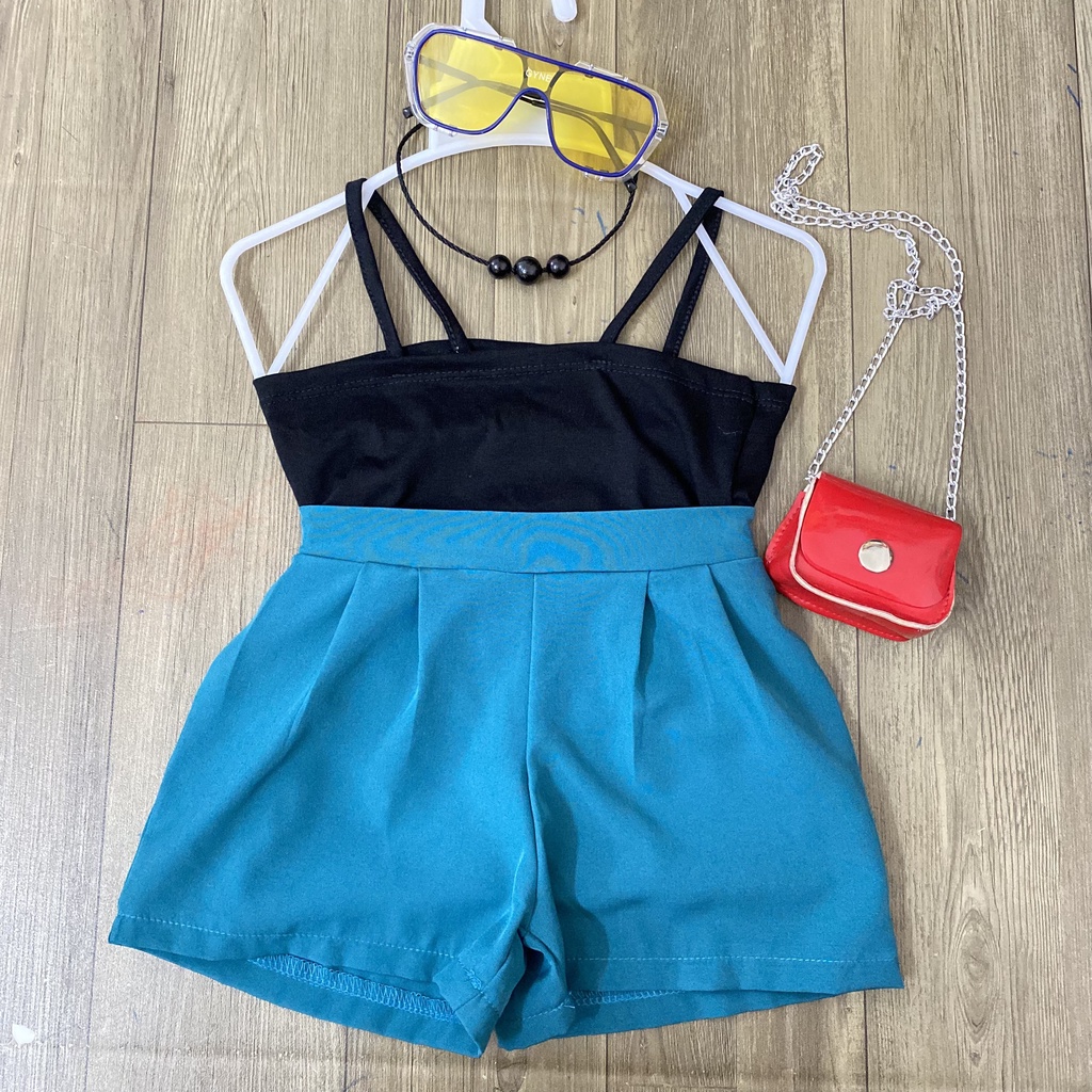 Set đồ bé gái 3 chi tiết xanh lạ  8-23kg Angel Baby Thời Trang Thiết Kế