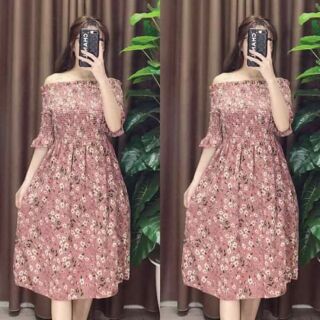 VÁY MAXI TRỄ VAI QC