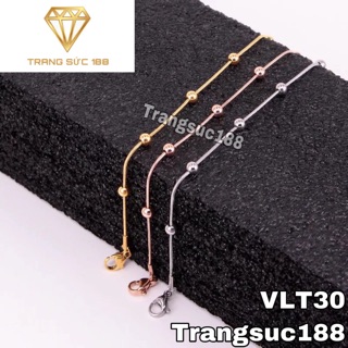 Lắc tay titan bì bi tròn VLT30