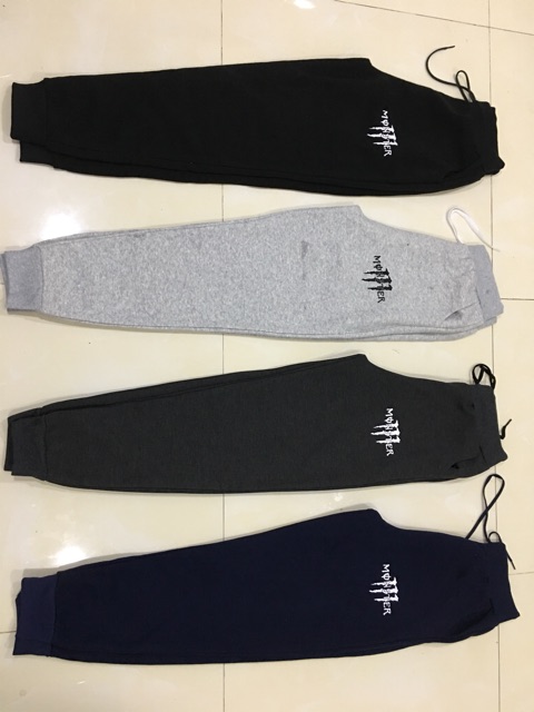 Quần jogger thun nam nữ in chữ | BigBuy360 - bigbuy360.vn