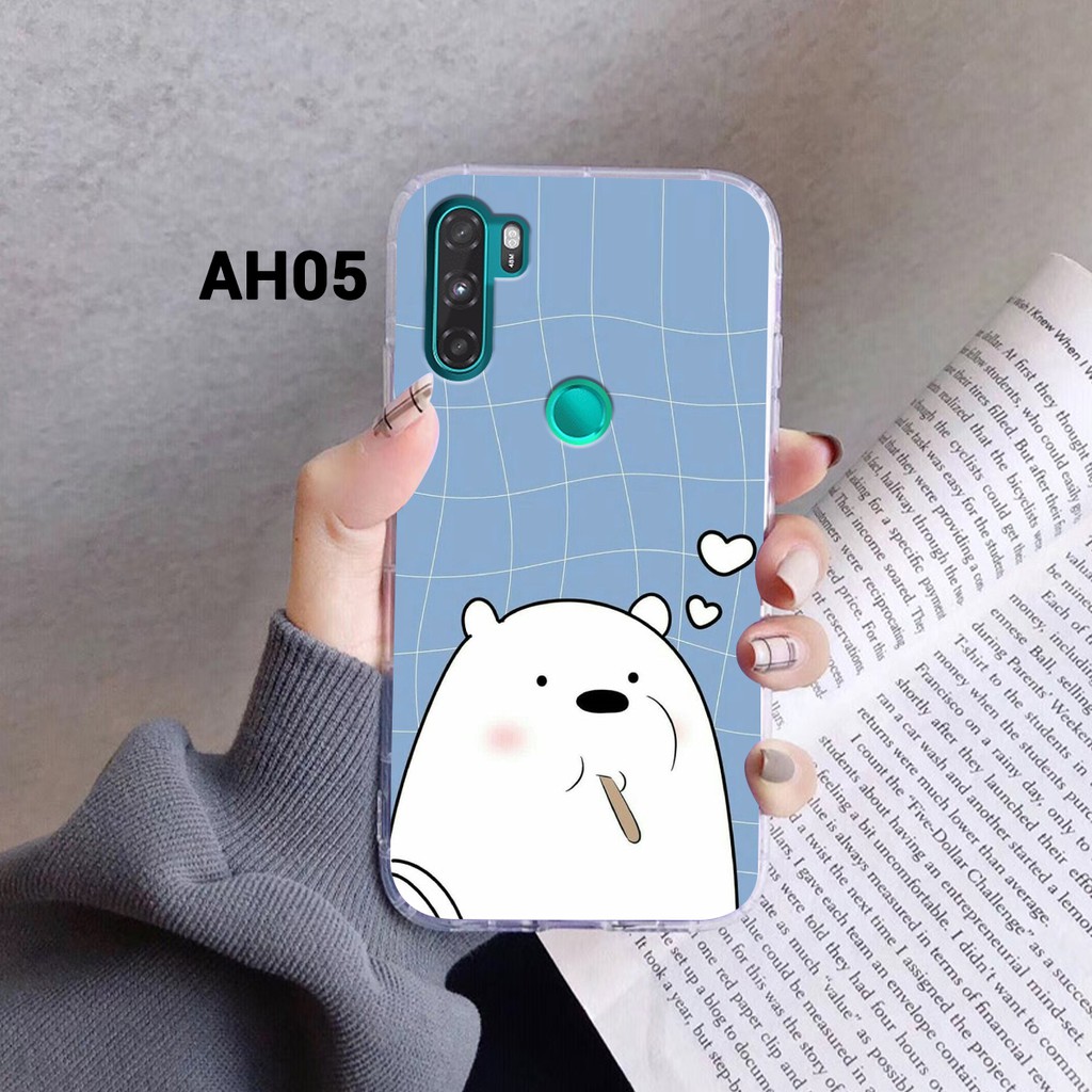 [HÀNG MỚI] Ốp lưng VSmart Active 3 dẻo trong in hình Gấu We Bare Bears