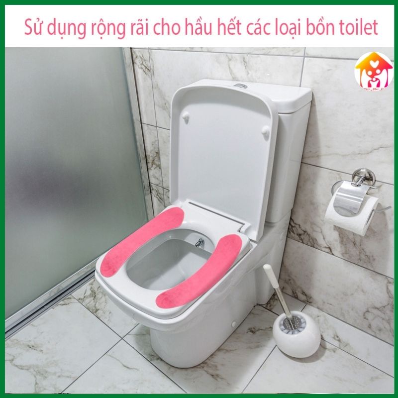 Miếng đệm lót bồn cầu toilet chống lạnh mùa đông dùng nhiều nhiều lần nhiều màu sắc