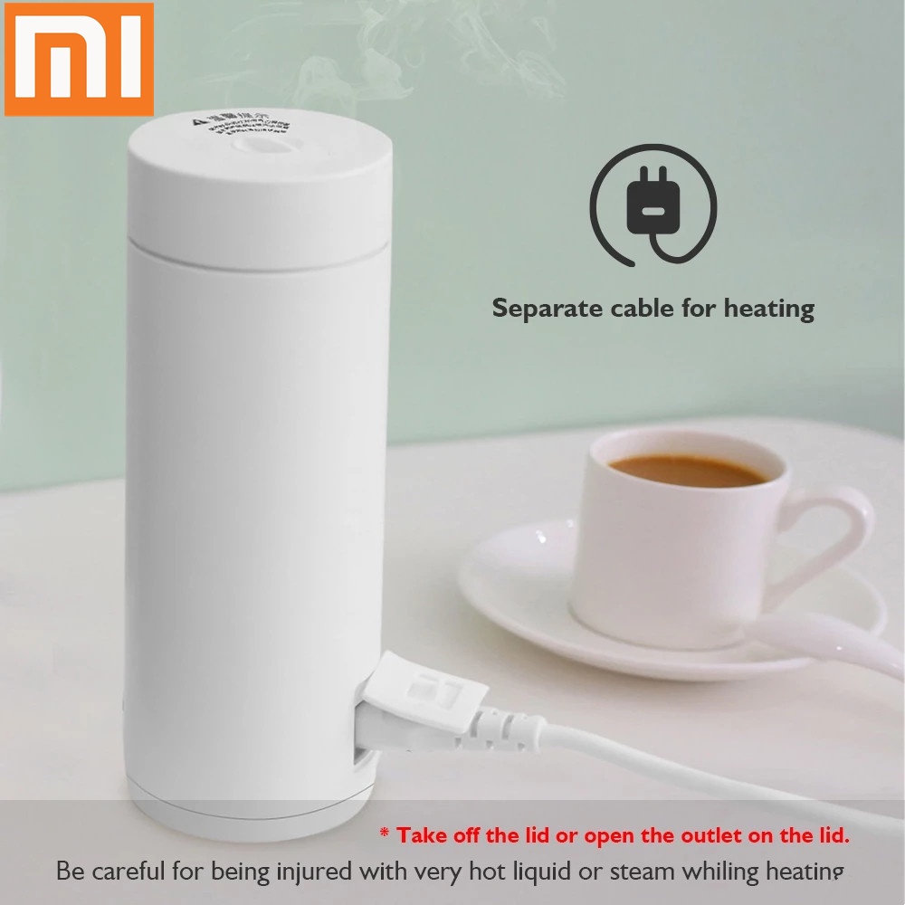 Ấm đun nước điện di động Xiaomi 400ml Cốc giữ nhiệt Pha trà Cà phê Du lịch sôi thông minh
