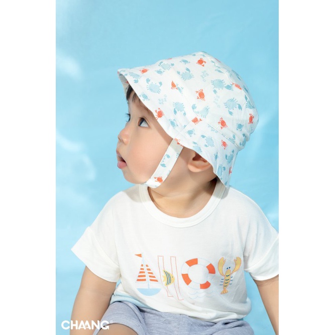 Mũ Nón rộng vành có quai mùa hè cho bé đi du lịch vải mềm