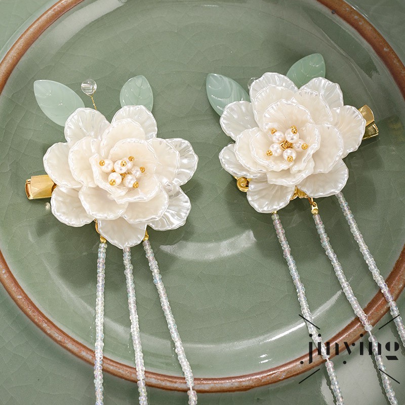 GETNOIVAS Ghim cài tóc hợp kim đính hoa cổ điển sang trọng phong cách Trung Hoa