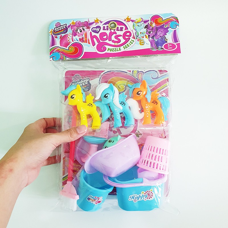 Bộ Đồ Chơi Ngựa Pony Little Horse Bé Nhỏ – Tình Bạn Diệu Kỳ (MY LITTLE PONY) Ngựa Cánh Đu Quay 168-994