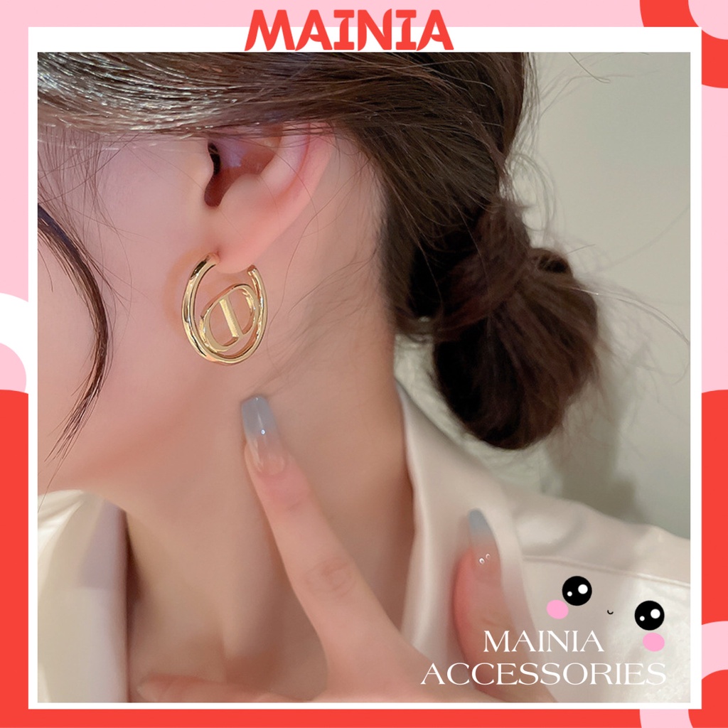 [Hàng Đẹp Y Hình] Bông Tai Mạ Bạc S925 Hình Tròn Kaitin Đơn Giản Thanh Lịch Dễ Thương Mainia Shop