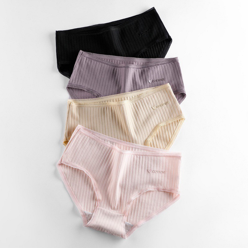 Quần Lót Cotton Nữ - Quần Chíp Nữ Cạp Vừa Mặc Thoáng Mát 180 | BigBuy360 - bigbuy360.vn