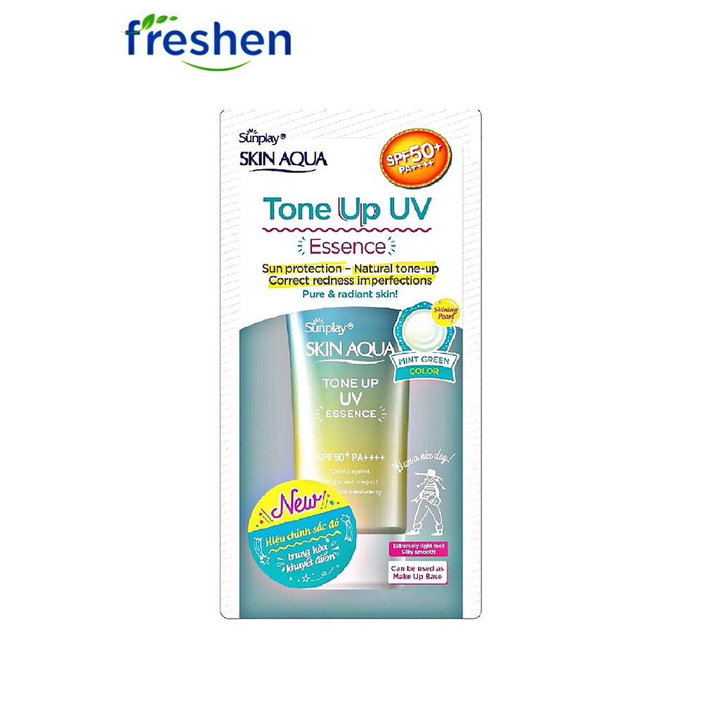 Tinh chất chống nắng dưỡng ẩm nâng tông che khuyết điểm Sunplay Skin Aqua Tone Up UV Essence