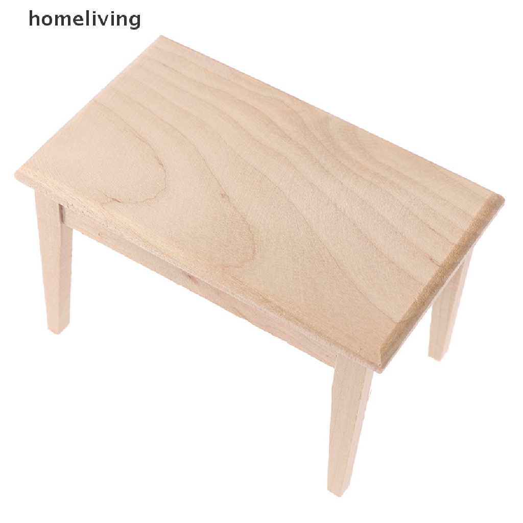 Bàn Gỗ Mini Tỉ Lệ 1 / 12 Trang Trí Ngôi Nhà Búp Bê