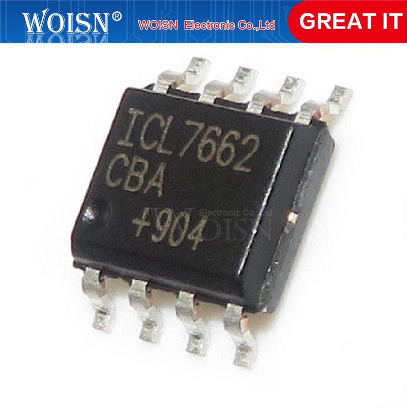 Bộ 10 Linh Kiện Điện Áp ICL7662CBA SOP-8 ICL7662 SOP8 ICL7662CBA+T SOP8 CMOS