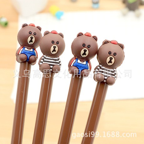 Sỉ 10 bút hình gấu Brown Bear  37k