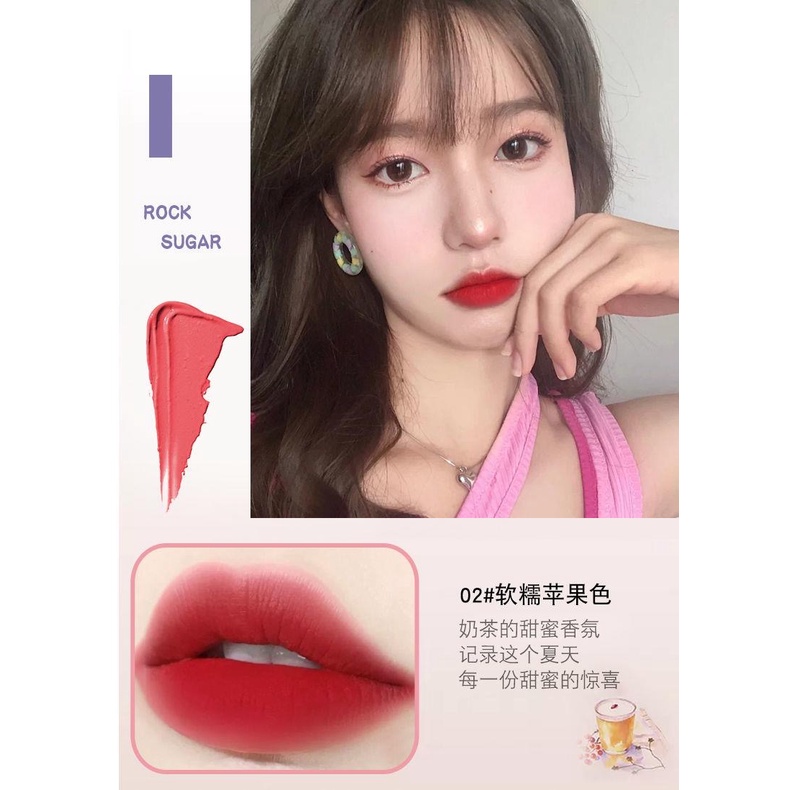 ￼[SẴN SLL-chuyên sỉ ] Set 5 Cây Son Kem Lì Mịn Môi Cô Gái Mealea Beauty Hot insta tiktok tone đất trắng răng trẻ trung