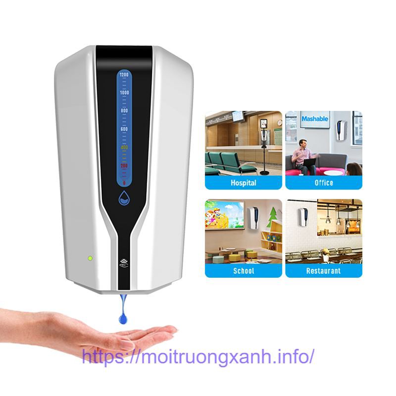 Máy xịt cồn tự động ECOVY K2050, Hàng chính hãng, cao cấp, BH 12 tháng