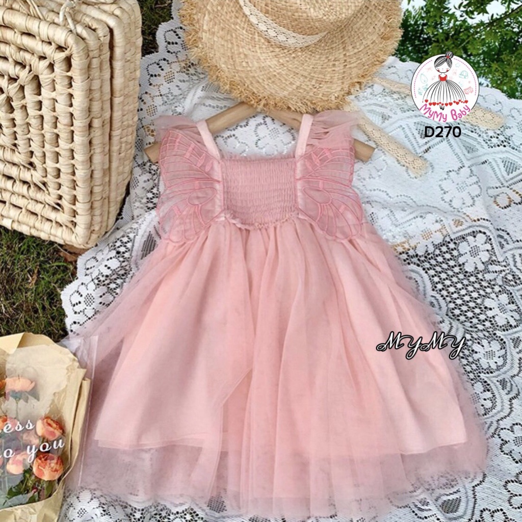 Đầm ren hồng cánh tiên